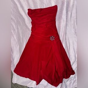 Vintage Red Semi Formal Dress
